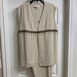 Miranda K Brand Women's Two-Piece Pant Suit, Size 24WP